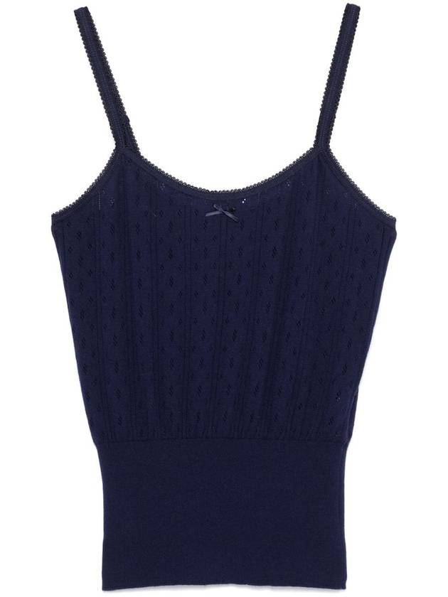 J.W. Anderson Pointelle-Knit Top - JW ANDERSON - BALAAN 1