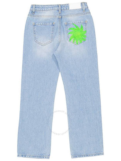 Msgm Boys Embroidered Logo Mid-Rise Denim Jeans, Size 10 - MSGM - BALAAN 2