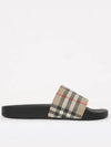 Check Furley Slippers Beige - BURBERRY - BALAAN 4