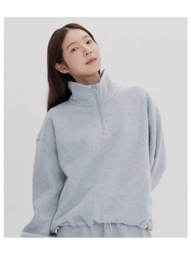 Knit bonding half zip sweatshirt KD2POF4102FLBU - KEDS - BALAAN 1