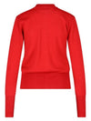 Bea Embroidered Logo Cardigan Red - VIVIENNE WESTWOOD - BALAAN 3