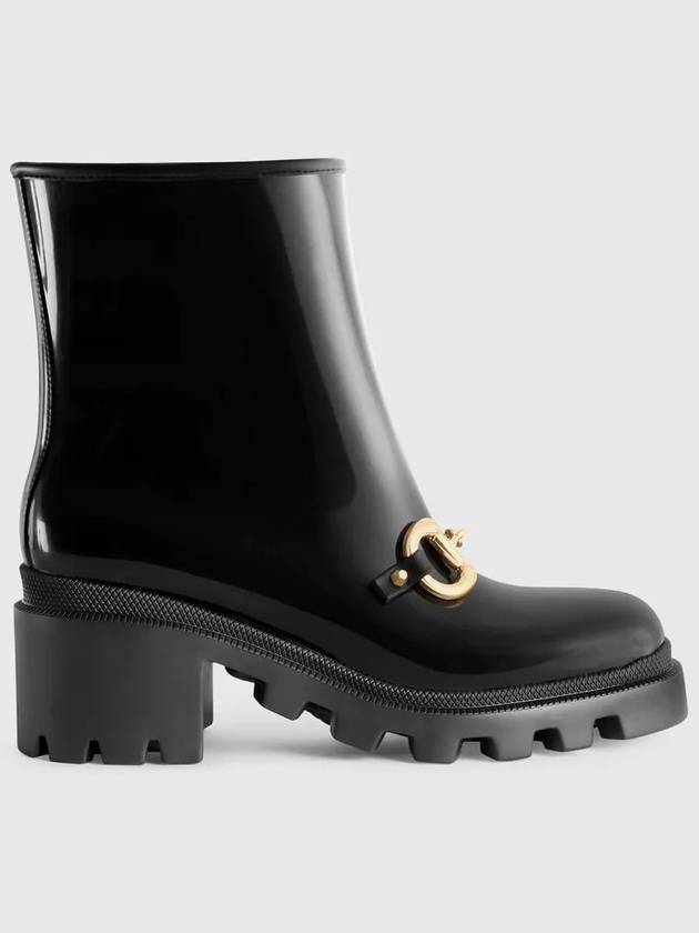 Women's Horsebit Ankle Chelsea Boots Black - GUCCI - BALAAN 2