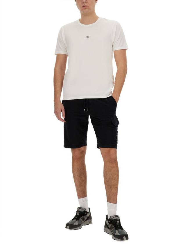 70/2 Mercerized Jersey Logo Short Sleeve T-Shirt White - CP COMPANY - BALAAN 3