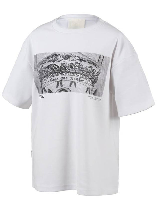 Double cloth LS T shirts White - IMIRK - BALAAN 1