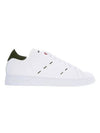 Stitched Leather Low Top Sneakers White - KITON - BALAAN 1