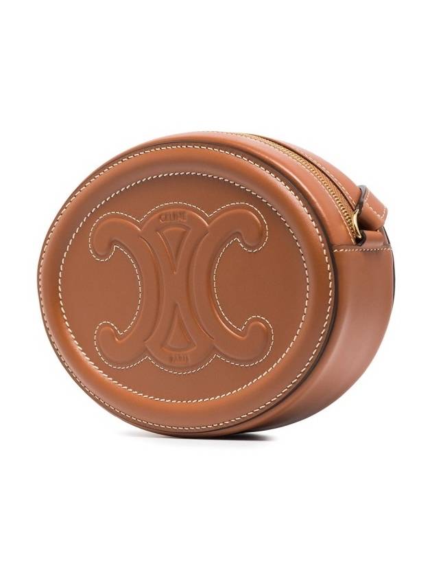 Oval Purse Smooth Calfskin Cross Bag Brown - CELINE - BALAAN 5