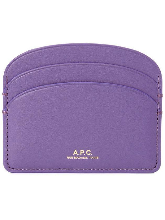 Demi Lune Card Wallet Purple - A.P.C. - BALAAN 1