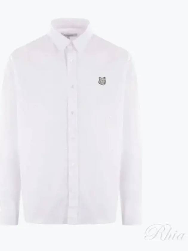 Bold Fox Head Long Sleeve Shirt White - MAISON KITSUNE - BALAAN 2