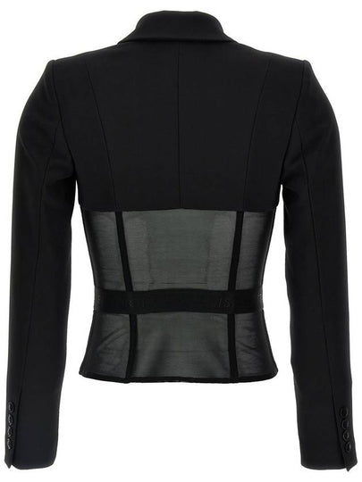 Elisabetta Franchi Crêpe And Tulle Blazer - ELISABETTA FRANCHI - BALAAN 2