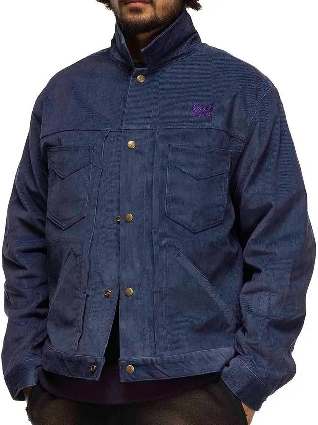 Men s Penny Jean Corduroy Jacket Navy C PE 14W PU216 - NEEDLES - BALAAN 4