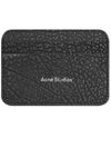 Embossed Logo Leather Card Wallet Black - ACNE STUDIOS - BALAAN 2