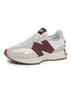 327 Classic Low Top Sneakers Dark Red Moonbeam White - NEW BALANCE - BALAAN 6