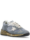 Dad Mesh Suede Low Top Sneakers Blue - GOLDEN GOOSE - BALAAN 4