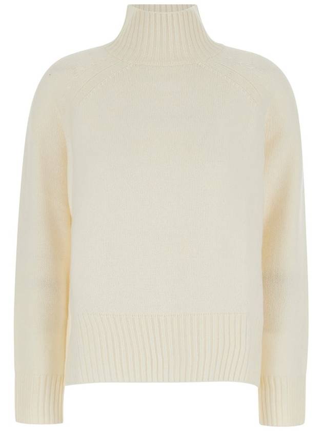 White High Neck Sweater In Wool And Cashmere Woman - ALLUDE - BALAAN 1