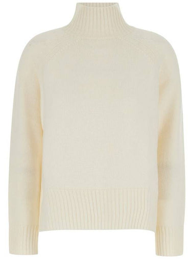 White High Neck Sweater In Wool And Cashmere Woman - ALLUDE - BALAAN 1