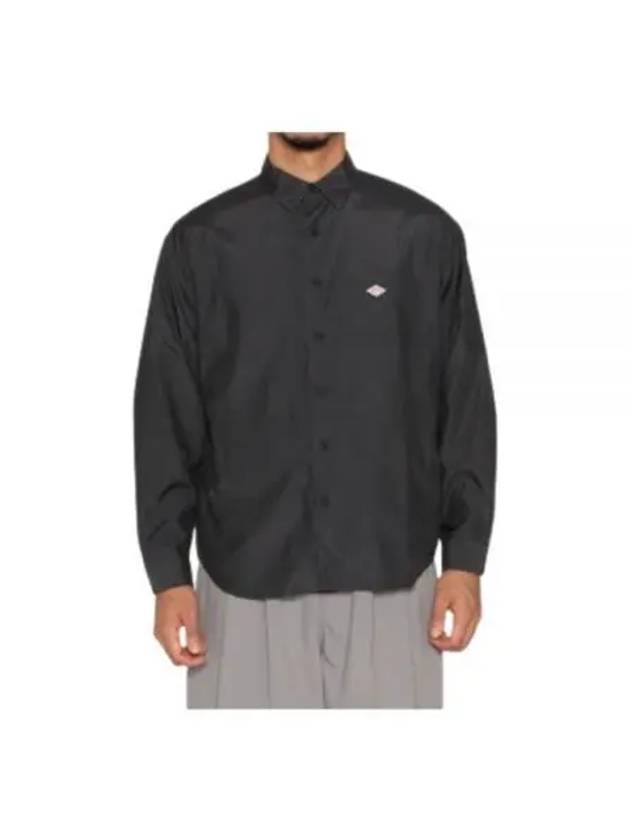 24 DTB0241 CUC BLACK Ripstop Work Long Sleeve Shirt - DANTON - BALAAN 1