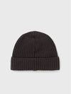 Logo Knit Beanie Grey - STONE ISLAND - BALAAN 3