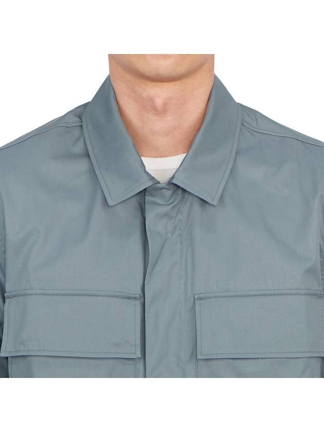 Gabardine Pockets Long Sleeve Shirt Turbulence - CP COMPANY - BALAAN 7