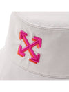 Arrow embroidery bucket hat OWLB021S23FAB0010132 - OFF WHITE - BALAAN 7