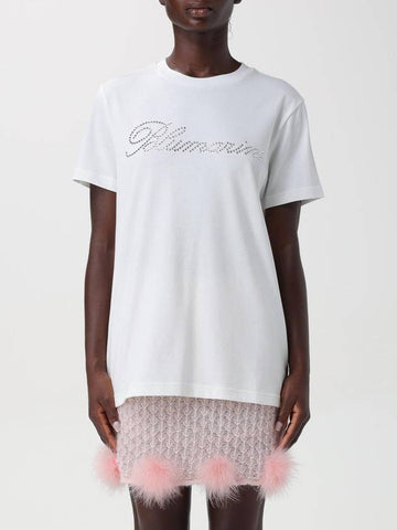 T-shirt con logo Blumarine - BLUMARINE - BALAAN 1