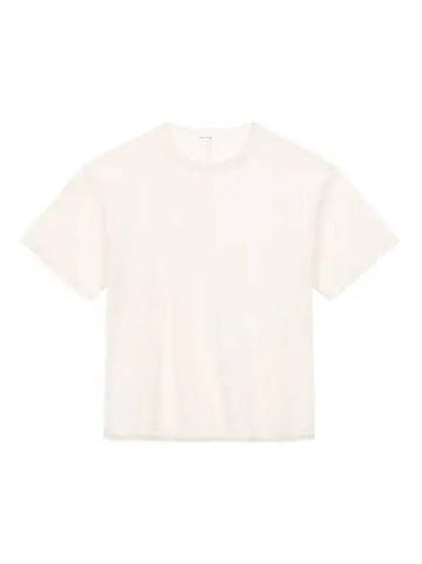 t shirt women lace ham short sleeve ivory - THE ROW - BALAAN 1