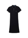 Cable Polo Knit Midi Dress Black - POLO RALPH LAUREN - BALAAN 1