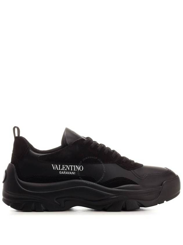 Gumboy Calfskin Low Top Sneakers Black - VALENTINO - BALAAN 2