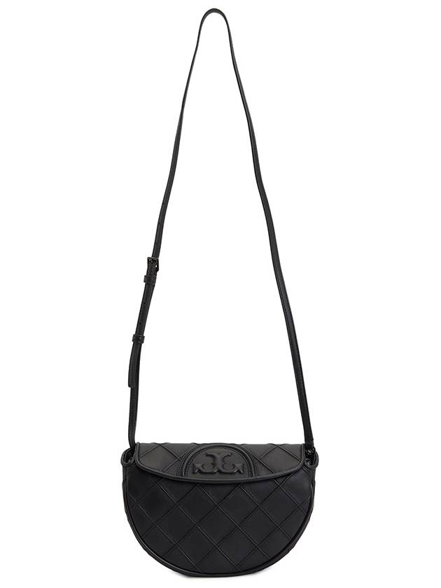 Fleming Soft Mini Crescent Shoulder Bag Black - TORY BURCH - BALAAN 7