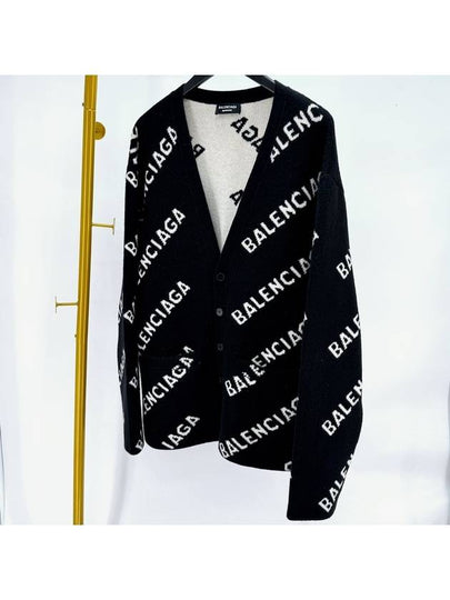 Multi logo wool cardigan black 683351 - BALENCIAGA - BALAAN 2