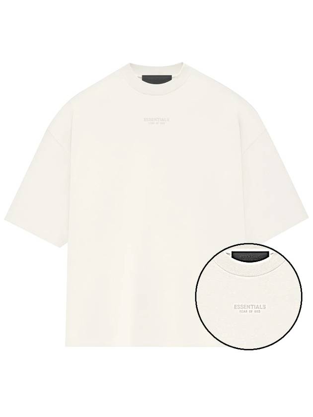 Cloud Dancer Logo Print Cotton Short Sleeve T-Shirt Off White - FEAR OF GOD ESSENTIALS - BALAAN 2