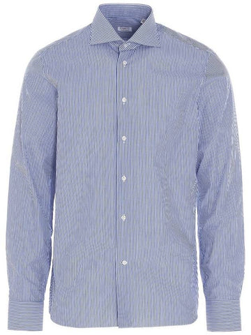 Borriello Striped Cotton Shirt - BORRIELLO - BALAAN 1