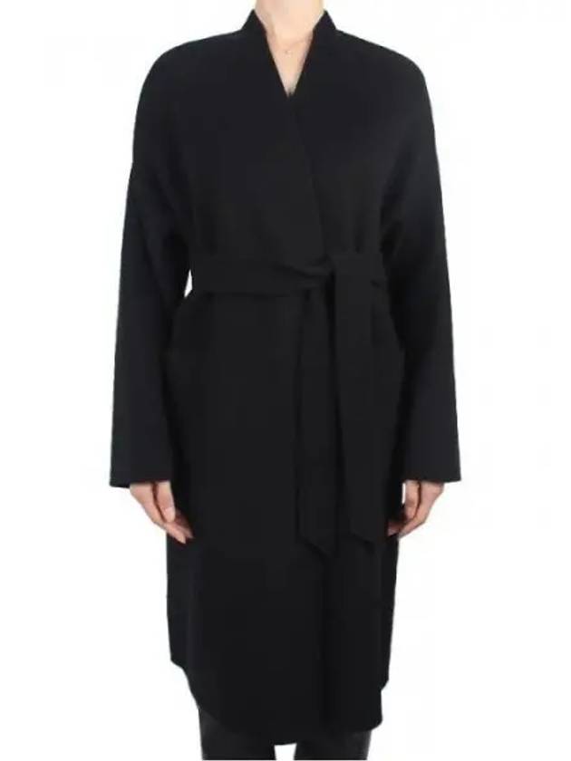 Weekend Women s ERIS Virgin Wool Coat Black 013 1120246 - MAX MARA - BALAAN 1