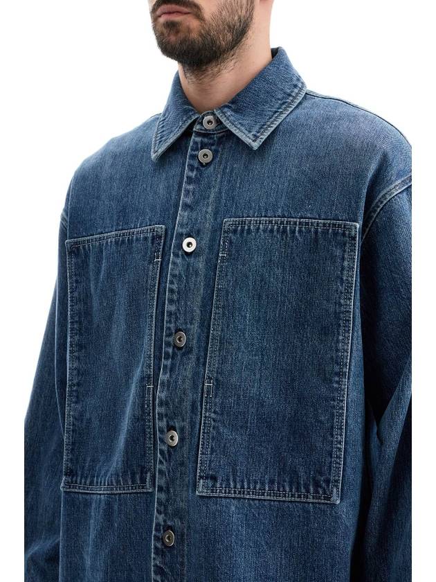 japanese denim overshirt for men - JIL SANDER - BALAAN 4