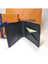 Multiple Taiga Leather Half Wallet Black - LOUIS VUITTON - BALAAN 6