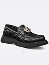 Buffalo Leather Loafers Black - DIOR - BALAAN 2