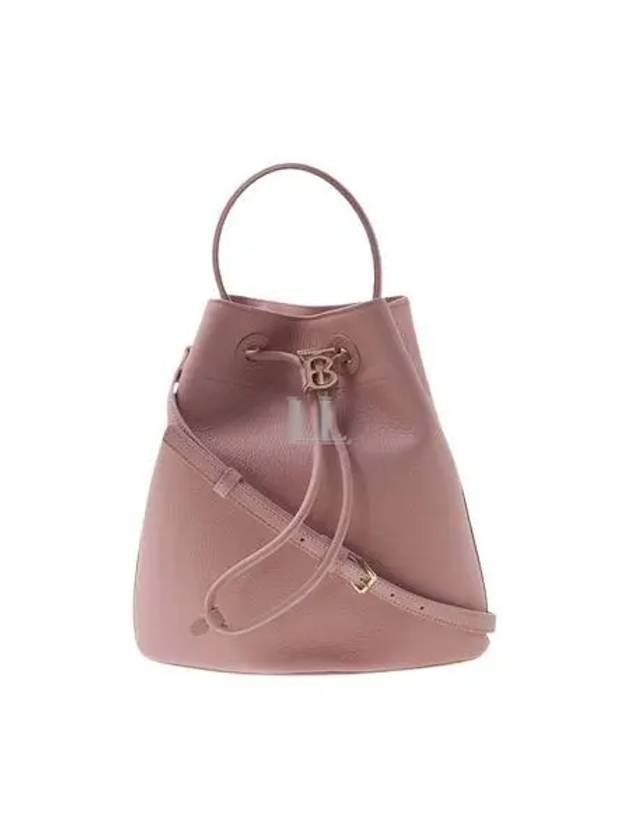 Grainy Leather Small TB Bucket Bag Pink - BURBERRY - BALAAN 2