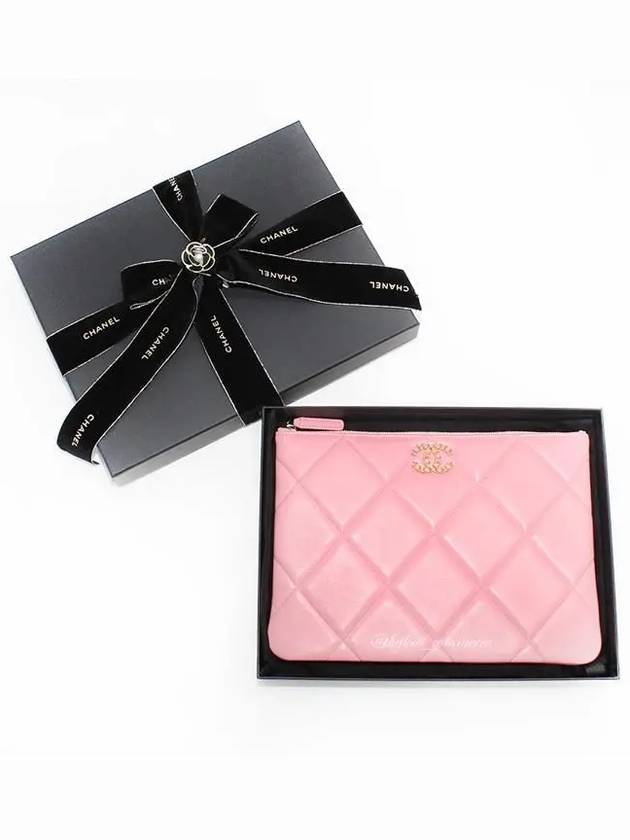 19 Lambskin Medium Clutch Bag Pink - CHANEL - BALAAN 2