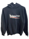 Political Stencil Medium Fit Hoodie Black - BALENCIAGA - BALAAN 2