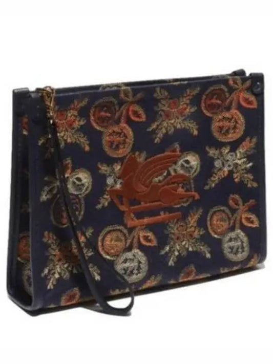 Medium Jacquard Pouch with Multi-colored Apples 1H784 7579 0202 Multi-colored Apple Medium - ETRO - BALAAN 1
