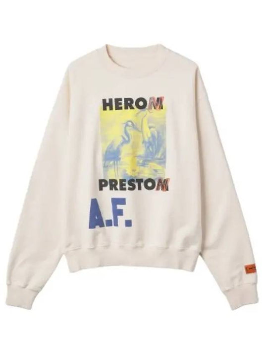Heron Preston Authorized Logo Sweatshirt White T Shirt - HERON PRESTON - BALAAN 1