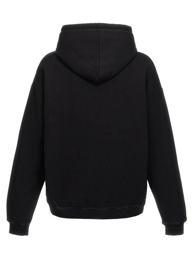 Icon Relax Fit Hoodie Sweatshirt Black - DSQUARED2 - BALAAN 3