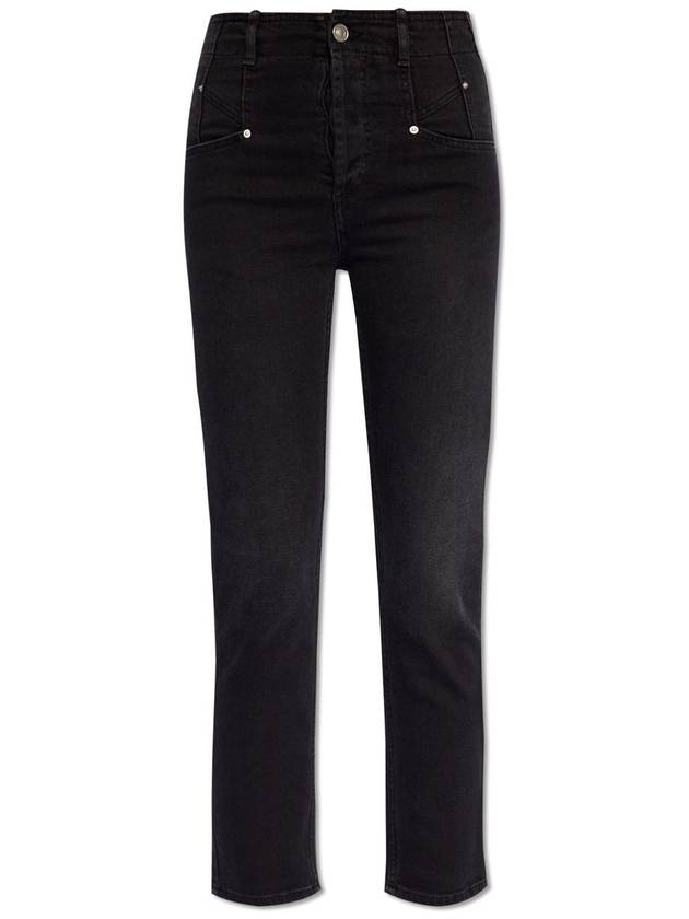 Niliane Slim Denim Jeans Black - ISABEL MARANT - BALAAN 2