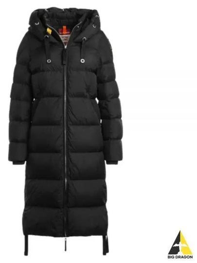 Women's Panda Hooded Long Padding Black - PARAJUMPERS - BALAAN 2