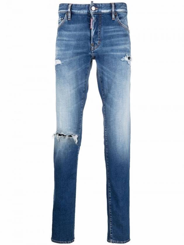 Men's Slim Fit Jeans Light Blue - DSQUARED2 - BALAAN 1