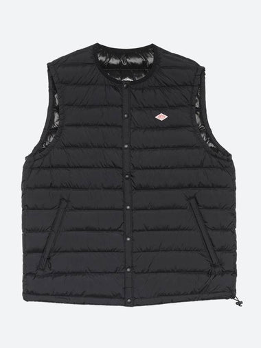 logo patch down vest - DANTON - BALAAN 1