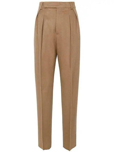 Camel Kefalos Wool Slacks 001 1209594 - MAX MARA - BALAAN 1