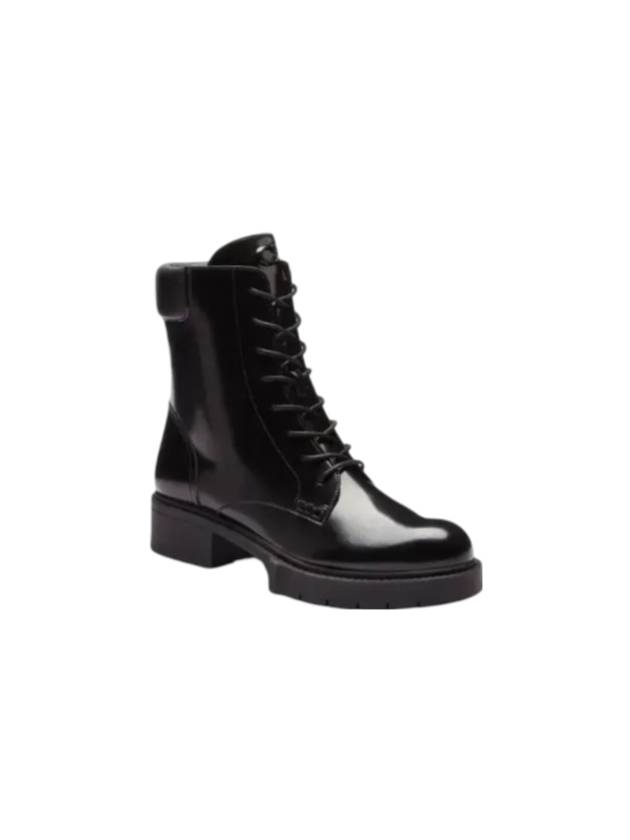 Leighton Leather Middle Boots Black - COACH - BALAAN 1