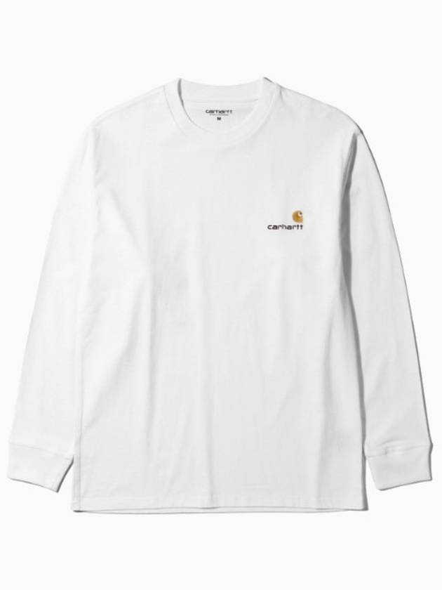 American Script Long Sleeve T-Shirt White - CARHARTT WIP - BALAAN 2