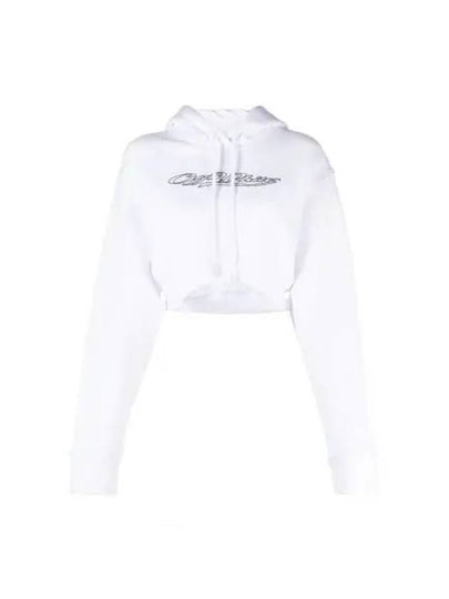 Bling Cropped Hoodie White - OFF WHITE - BALAAN 2