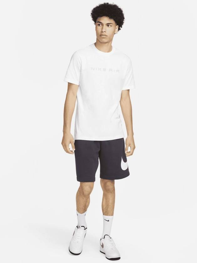 Sportswear Air 2 Logo Print Cotton Short Sleeve T-Shirt White - NIKE - BALAAN 5